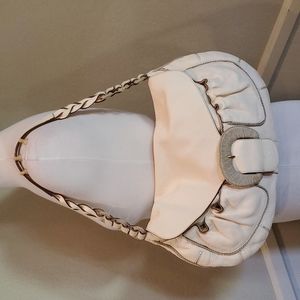 Anya Hindmarch cream leather hobo bag
